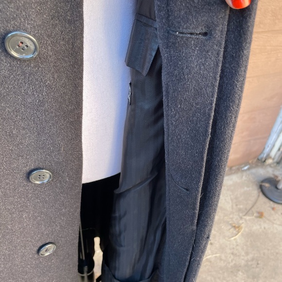 Vintage Kasper Cashmere blend long trench coat - Picture 5 of 9